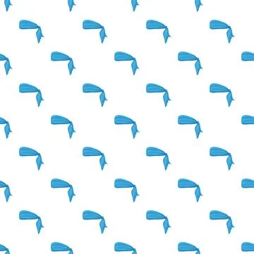 Blue headscarf bandana pattern creating seamless background Stock Illustration