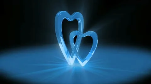 Blue Heart Video stock 10679764