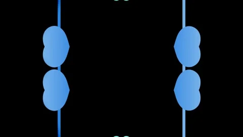 Blue Heart Frame Stock Footage 284404348
