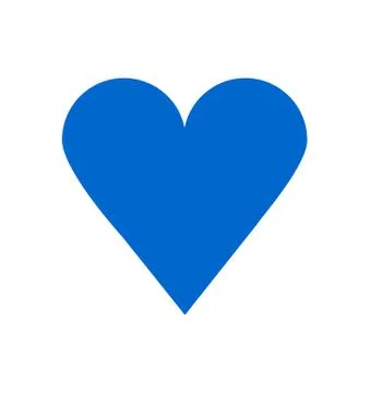 Blue heart icon Stock Illustration
