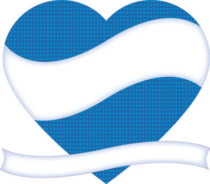Blue heart Ilustración de archivo
