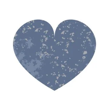 Blue heart Stock Illustration