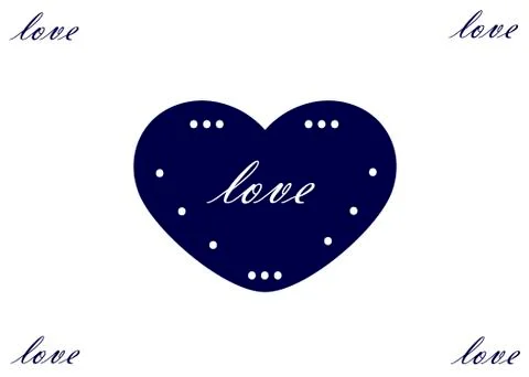 Blue heart Stock Illustration