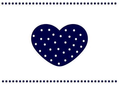 Blue heart Stock Illustration