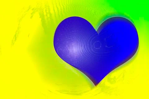 Blue heart Stock Illustration