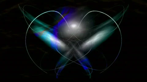 Blue heart with a  wave background Video stock 342370
