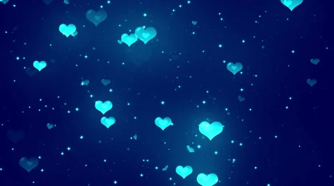 Blue Hearts Background Loopable Backgrou... | Stock Video | Pond5