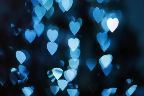 Blue hearts Stock Photos