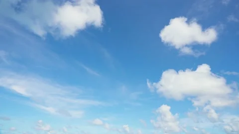 Blue Heaven and clouds without bird. Stock Footage 144563182