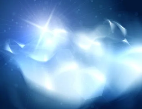 Blue Heavens cloudscape Stock Illustration