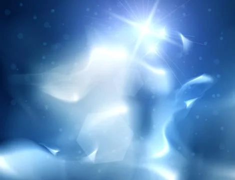 Blue Heavens cloudscape Stock Illustration