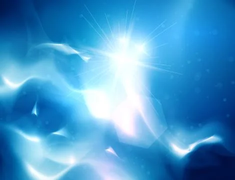 Blue Heavens cloudscape Illustrazione stock