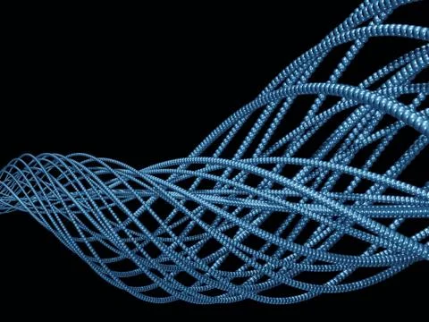 Blue Helix Stock Illustration