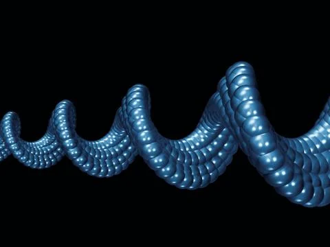 Blue Helix Stock Illustration