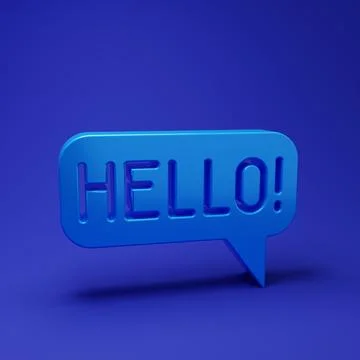 Blue Hello in different languages icon isolated on blue background. Speech .. Stockfoto's