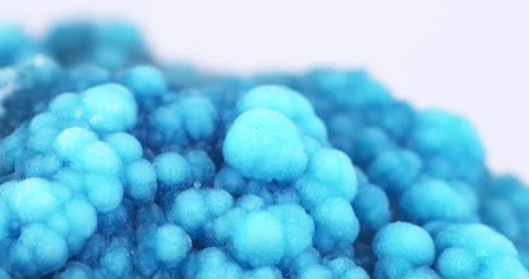 Blue Hemimorphite macro footage Stock Footage 275286637