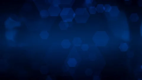 Blue Hexa Bokeh Background Stock Footage 171281611