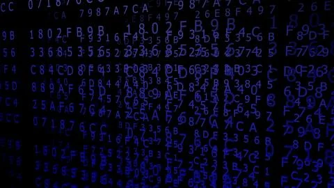 Blue Hexadecimal Codes Stock-Illustration