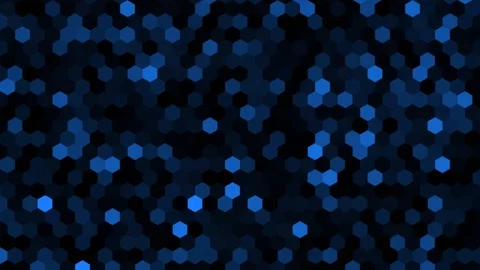 Blue Hexagon Background Видео 123142744