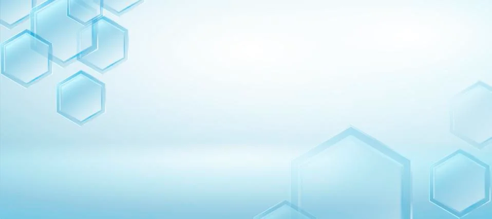 Blue hexagon background Illustrazione stock