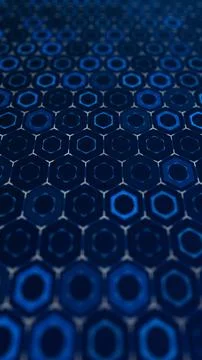 Blue hexagon grid technology background with futuristic network pattern for.. Stock Illustration