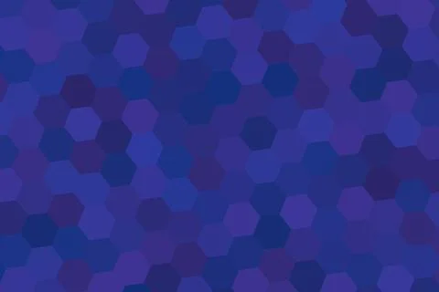 Blue hexagon pattern background with dark shades Иллюстрация