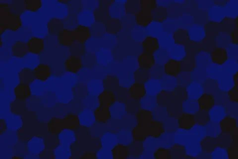 Blue hexagon pattern background with dark and light shades Stock Photos