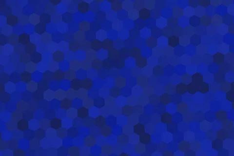 Blue hexagon pattern background with dark shades Stock Photos