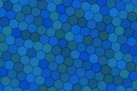 Blue hexagon pattern background with shiny geometric shapes イラスト素材