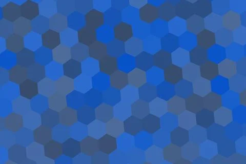 Blue hexagon pattern background for technology and design Stock Illustration
