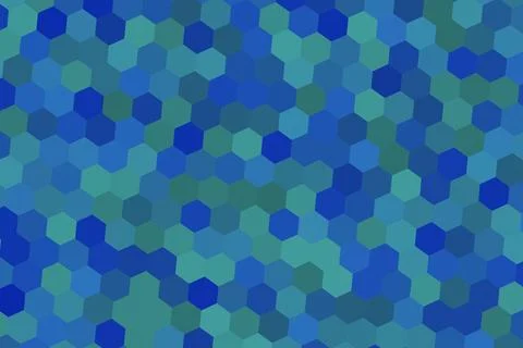 Blue hexagon pattern background for technology and design Stock Illustration