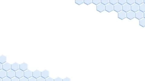 Blue hexagon pattern background.Separate top and bottom diagonally. Stock Illustration