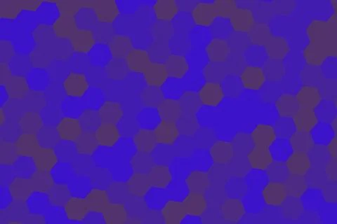 Blue hexagon pattern with dark and light shades 库存插图