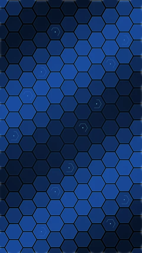 Blue hexagon pattern loop technology grid motion graphic element Stock Footage 347556509