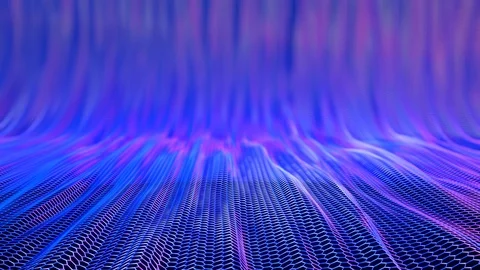 Blue hexagon technology animation 2 库存影片 123432585