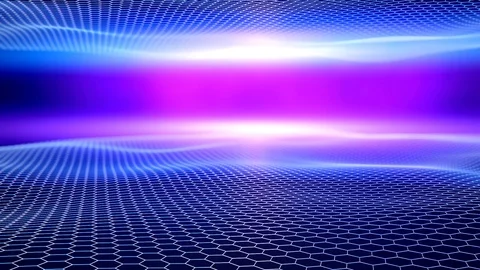 Blue hexagon technology animation 库存影片 123432734