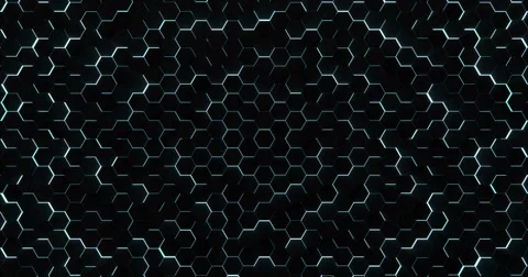 Blue Hexagonal Floor Loop Background Stock Footage 62464677