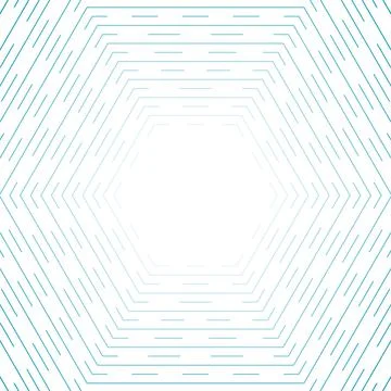 Blue hexagonal lines abstract futuristic tech background Stockillustratie