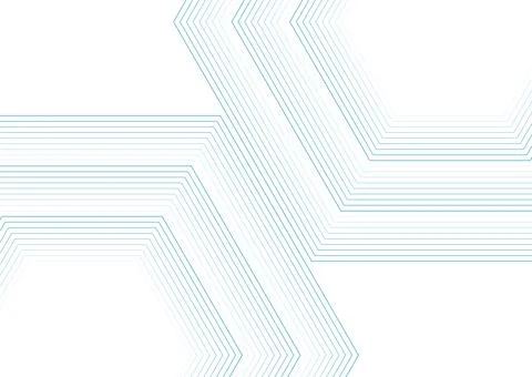 Blue hexagonal lines abstract futuristic tech background 스톡 일러스트