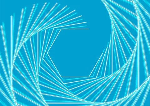 Blue hexagonal lines abstract futuristic tech pattern background イラスト素材
