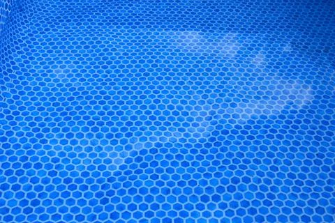 Blue hexagonal pattern background Foto stock