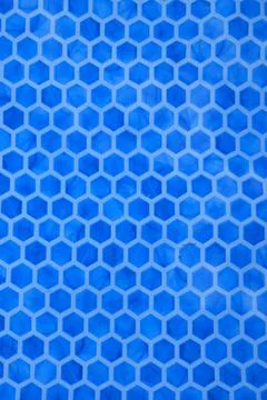 Blue hexagonal pattern background Stock Photos