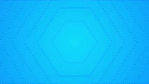 Blue hexagonal waves looped gradient abstract background. Stockbeeldmateriaal 151953221