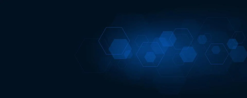 Blue hexagons pattern. Geometric abstract background with simple hexagonal イラスト素材