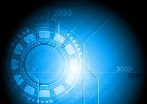 Blue hi-tech background. Vector illustration eps 10 Blue hi-tech backgroun... Foto stock