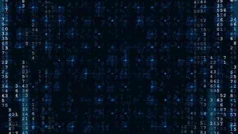 Blue Hi-Tech Digital Futuristic Background. Stock-Footage 80234015