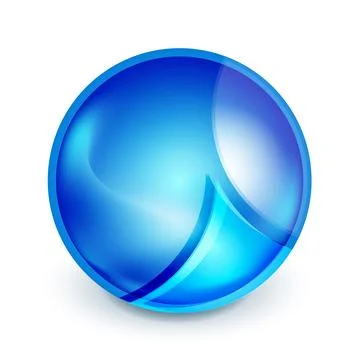 Blue hi-tech globe symbol Stock Illustration