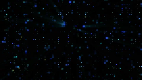 Blue Hi Tech Retro vertical motion background for opener or music festival. Stock Footage 177842335