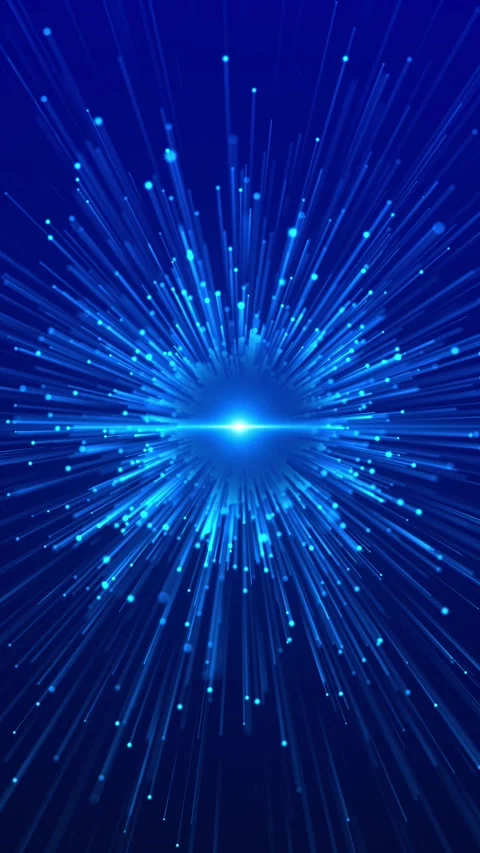 Blue High Speed Data Light Burst Futuristic Technology Background Stock-Footage 341376945