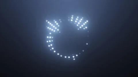 Blue high-tech Led Equalizer Stock Footage 76505219